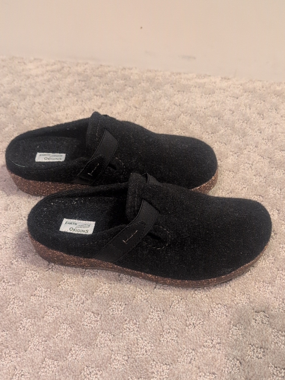 Earth Origins Felt Clogs Jenna Cork Style Sole